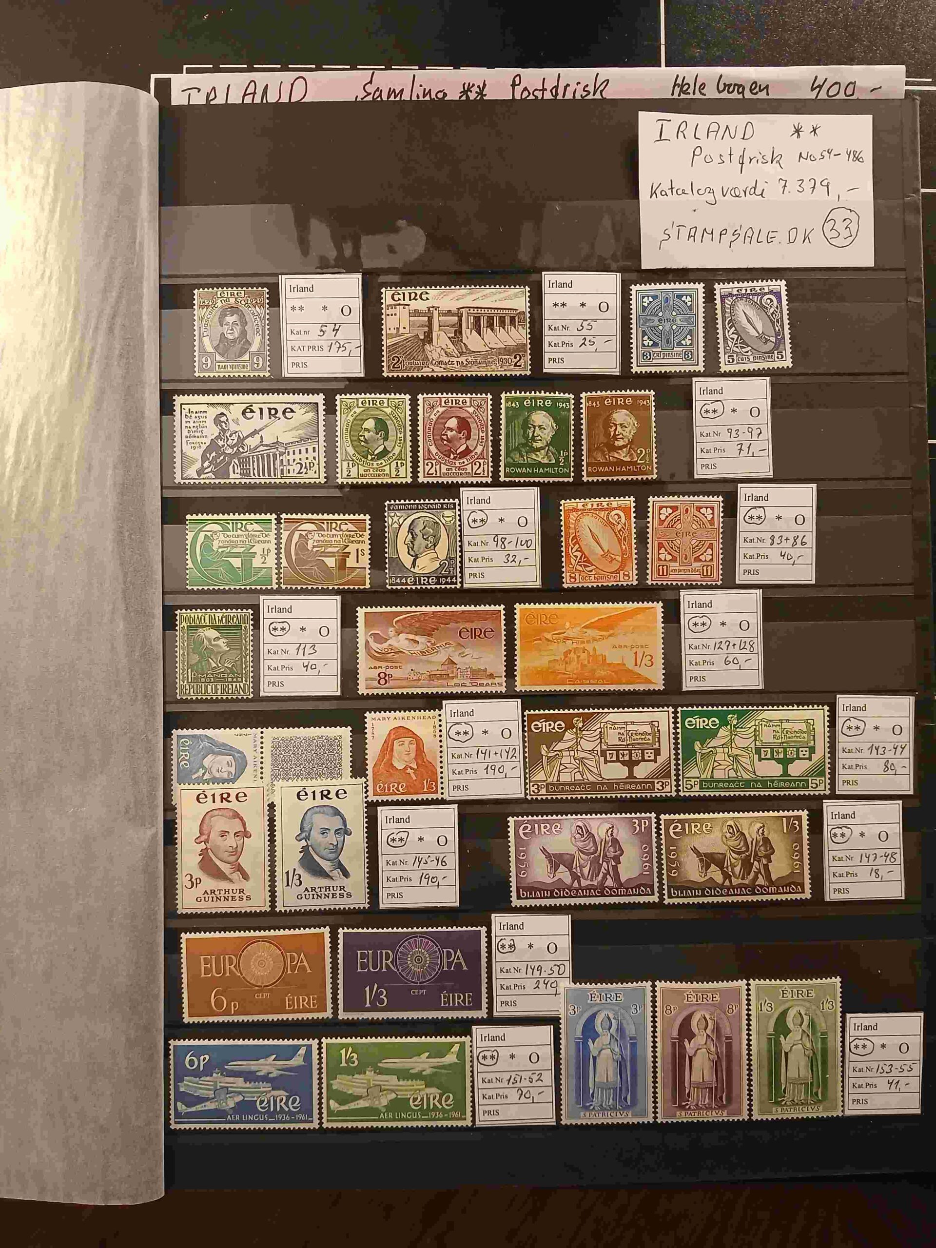 Irland (34) Postfrisk ** samling