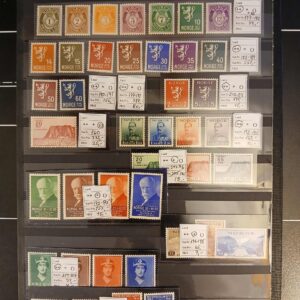 Norge (147) Planche med postfriske frimærker,