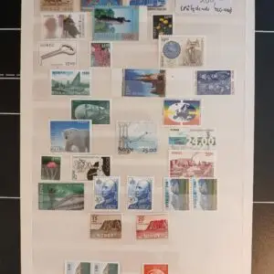 Norge (202) Planche med postfriske ** høje værdier.