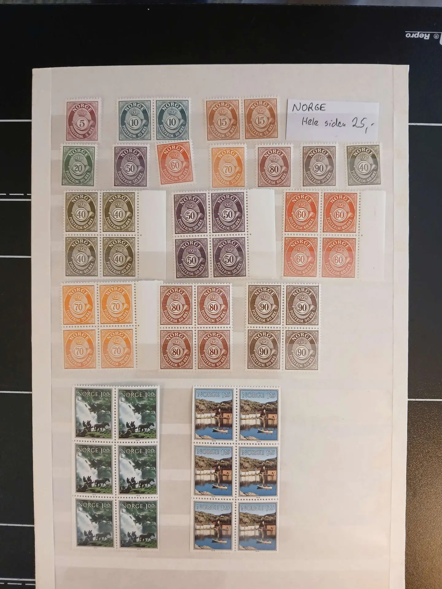 Norge (203) 4 plancher med 5 sider - Billede 2