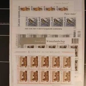Holland (233) Planche med 2 sider med postfriske frimærker