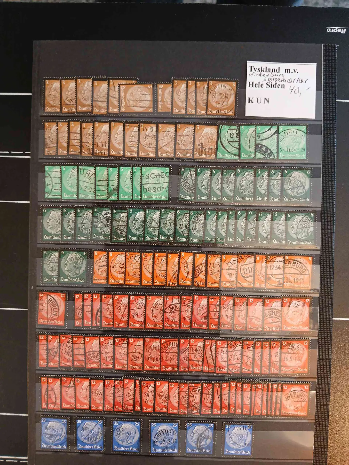 Deutsches Reich (241) 5 Plancher. - Billede 3