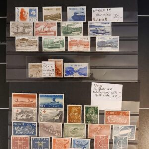 Norge (316) 4 plancher med et bredt udvalg af postfriske**