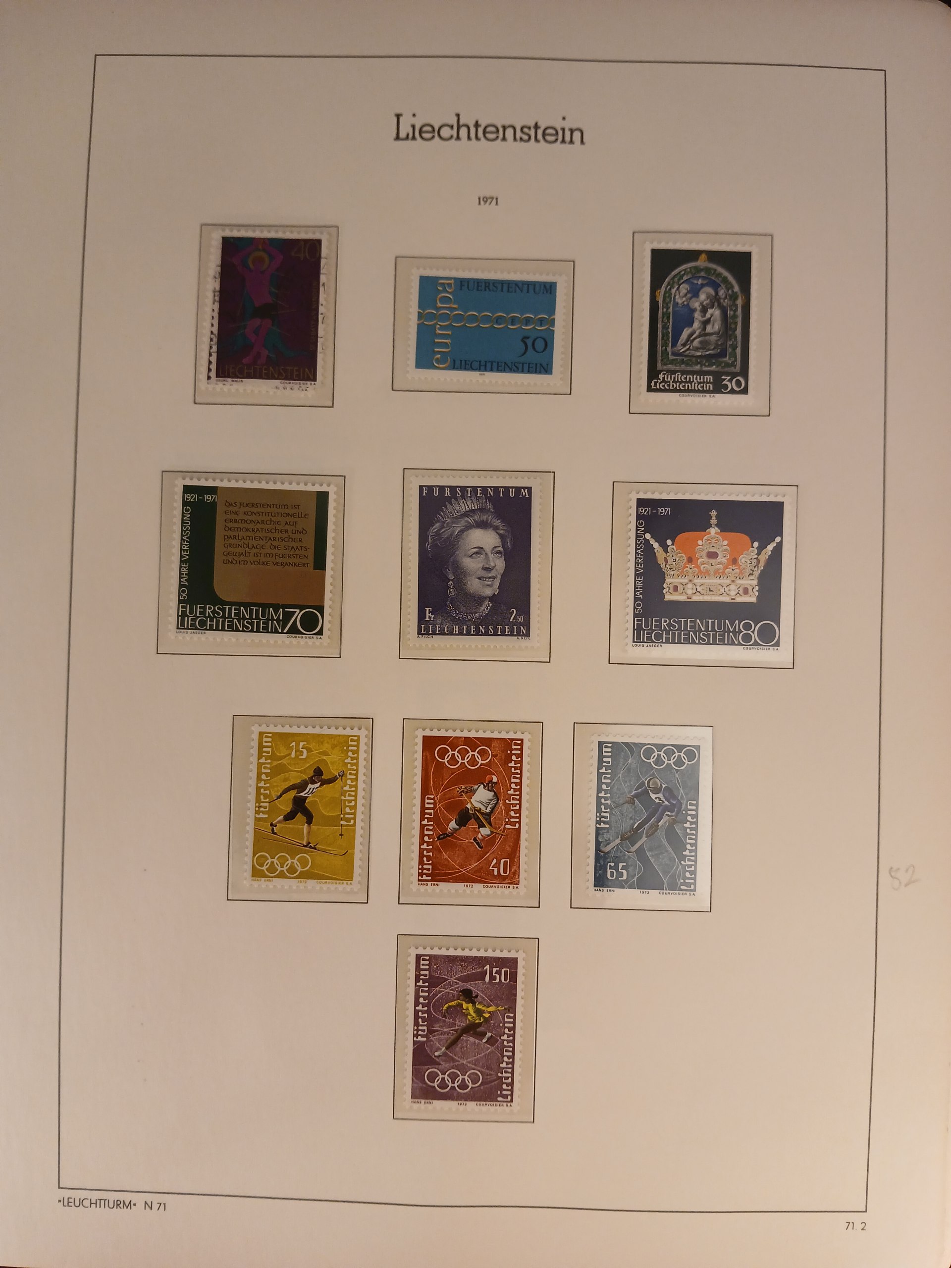 Liechtenstein (400) Postfriske frimærker fra 1965 til 1977. Tilsyneladende komplet - Billede 13