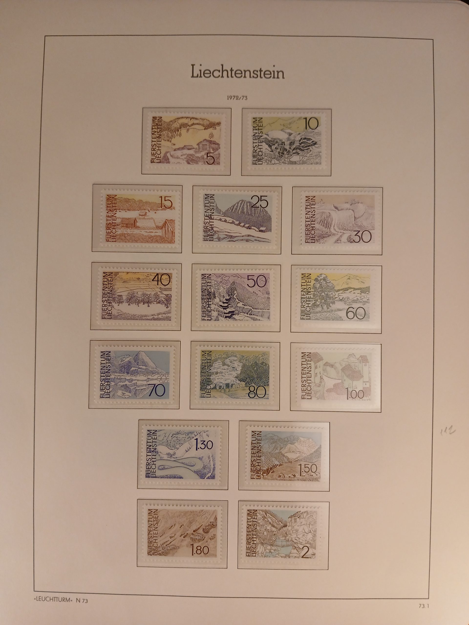 Liechtenstein (400) Postfriske frimærker fra 1965 til 1977. Tilsyneladende komplet - Billede 15