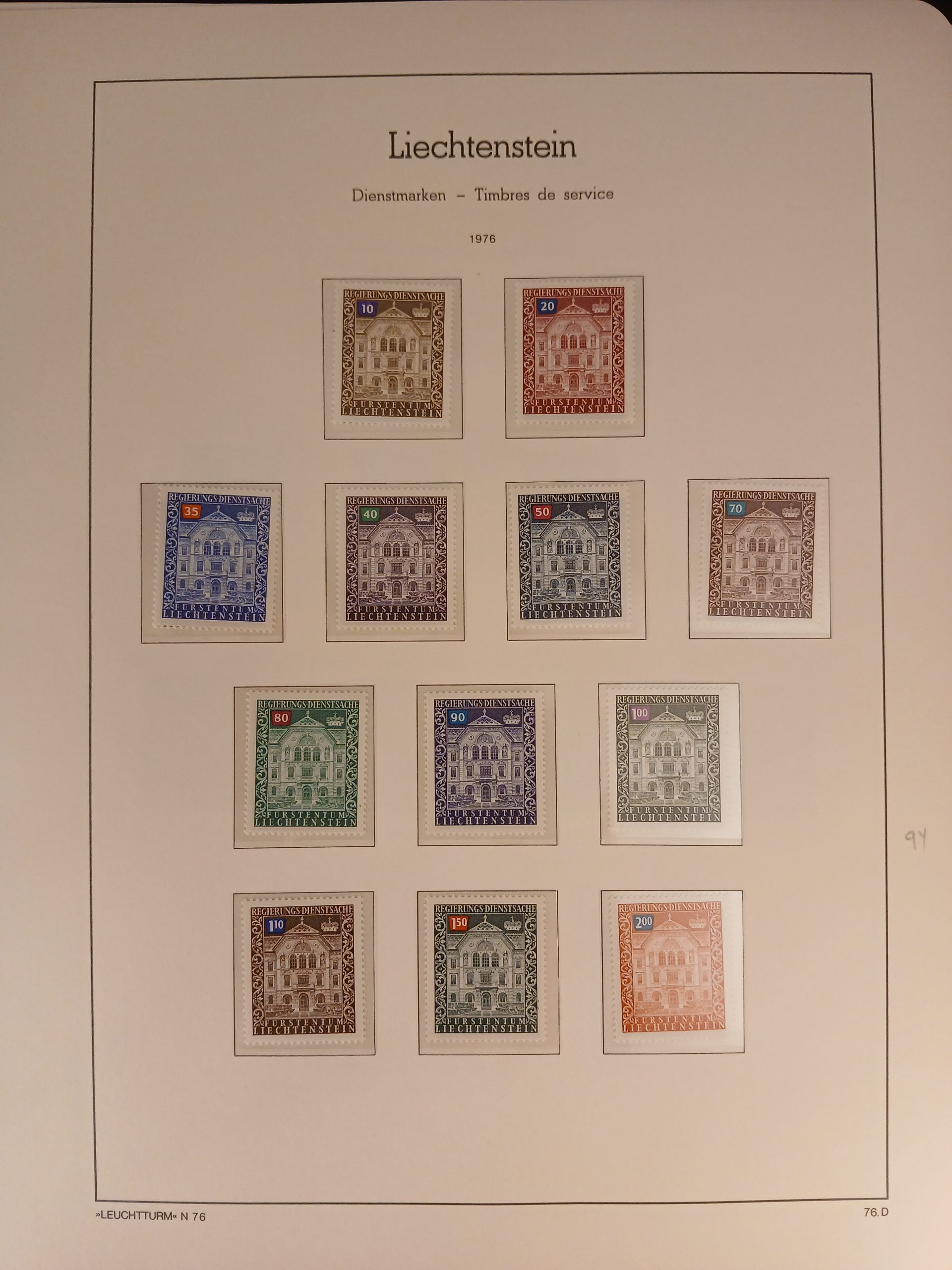 Liechtenstein (400) Postfriske frimærker fra 1965 til 1977. Tilsyneladende komplet - Billede 18