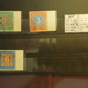 Vesttyskland (402) Komplet stemplet sæt Frimærkets dag 1949