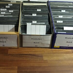 Deutsches Reich (455) Kartotek i 3 kasser I alt 956 plancher