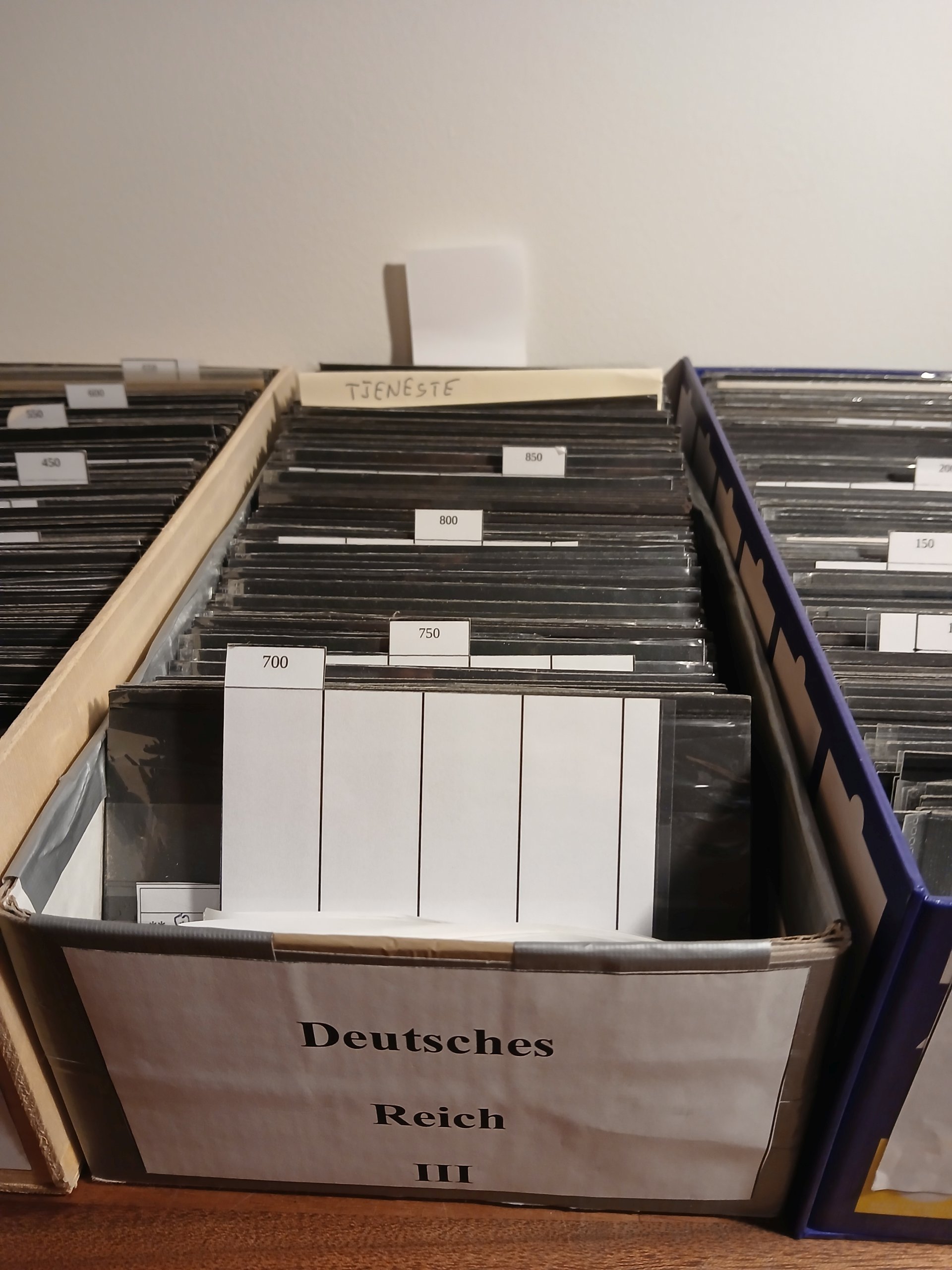 Deutsches Reich (455) Kartotek i 3 kasser I alt 956 plancher - Billede 4
