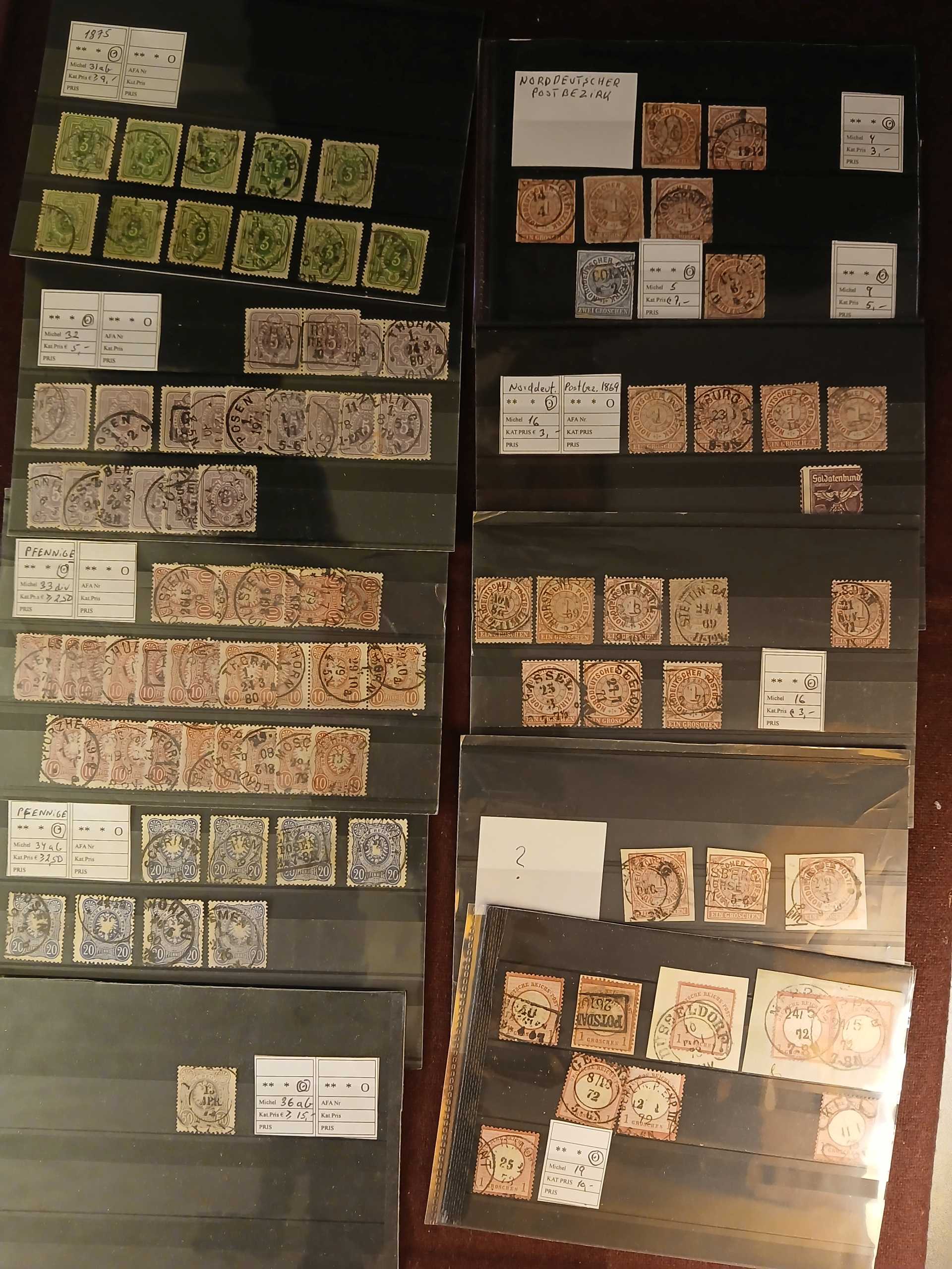 Deutsches Reich (455) Kartotek i 3 kasser I alt 956 plancher - Billede 6