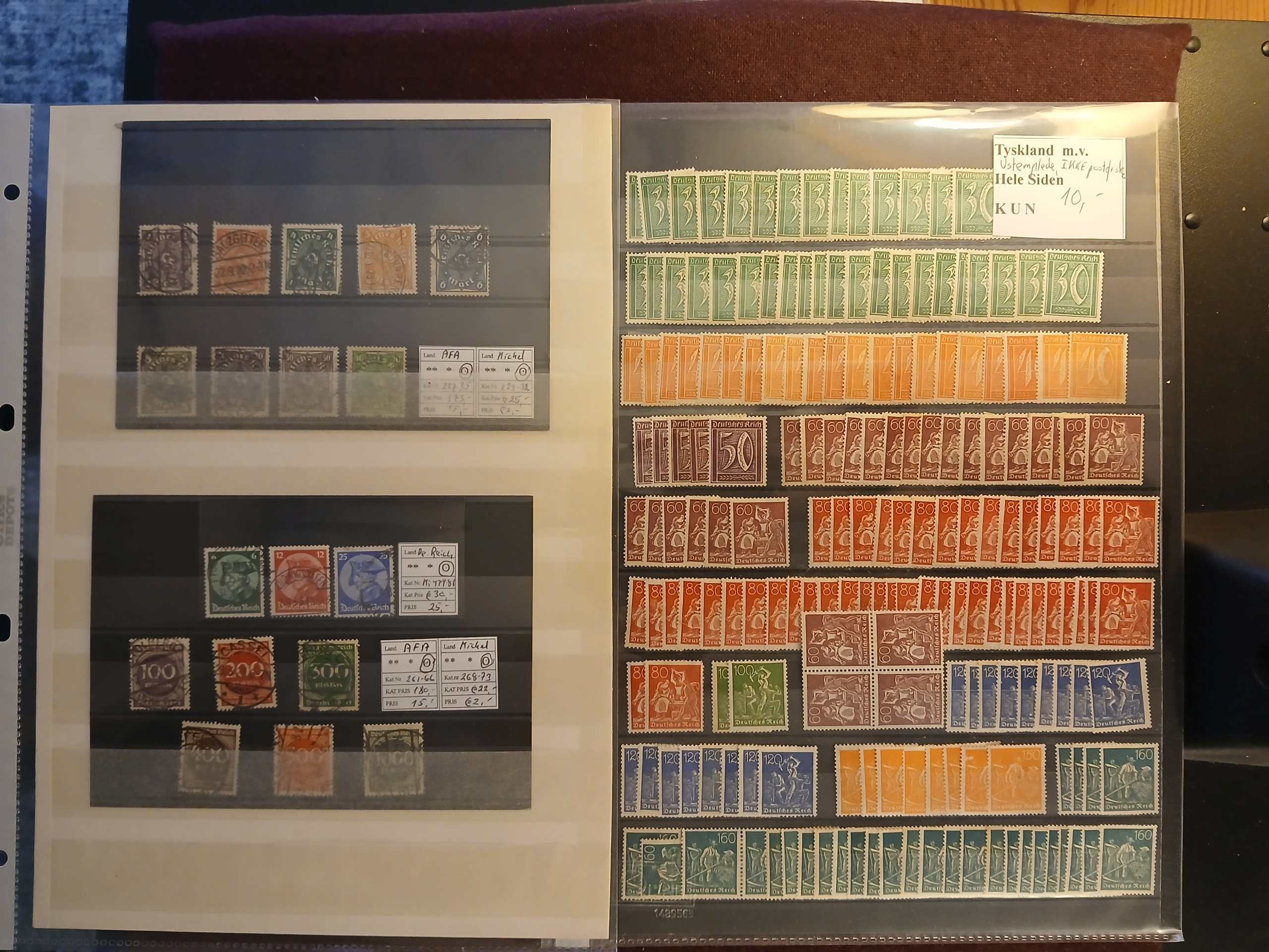 Deutsches Reich (484) 6 Plancher med 7 sider