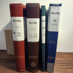 Berlin (499) Lagerbøger med et kæmpe udvalg af frimærker fra denne by.