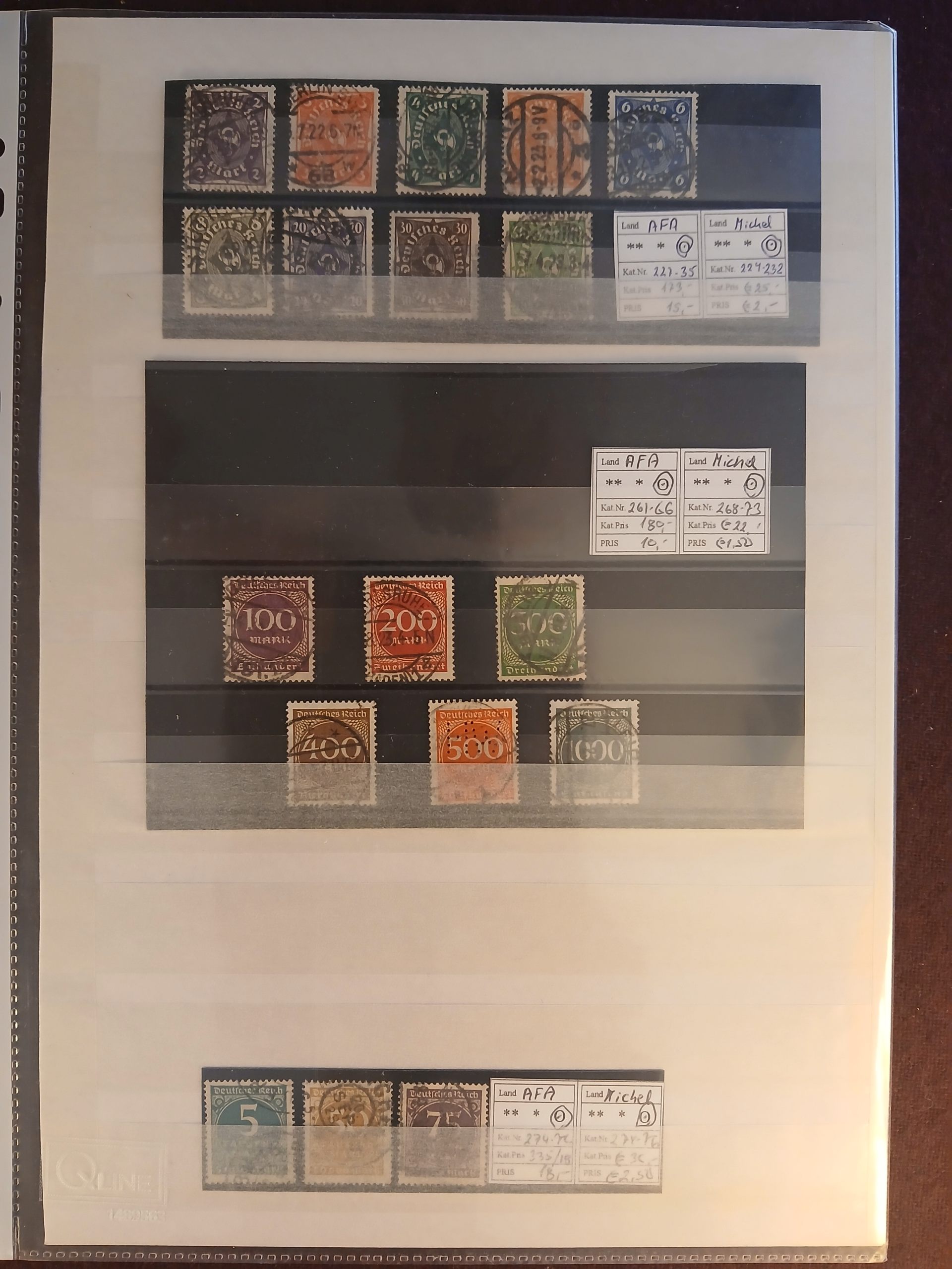Deutsches Reich (506) 5 plancher plus en god sjat løse.