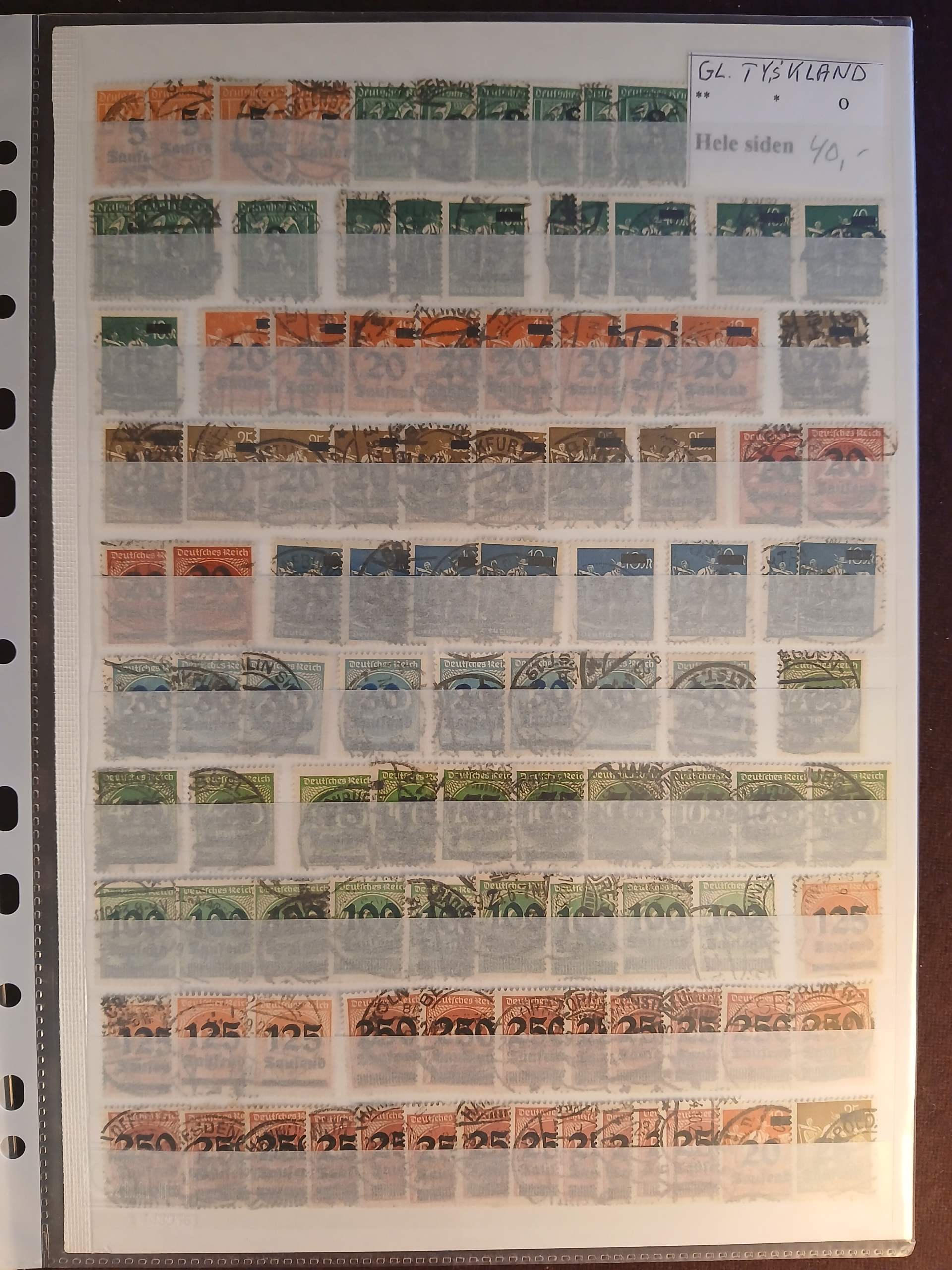 Deutsches Reich (506) 5 plancher plus en god sjat løse. - Billede 5
