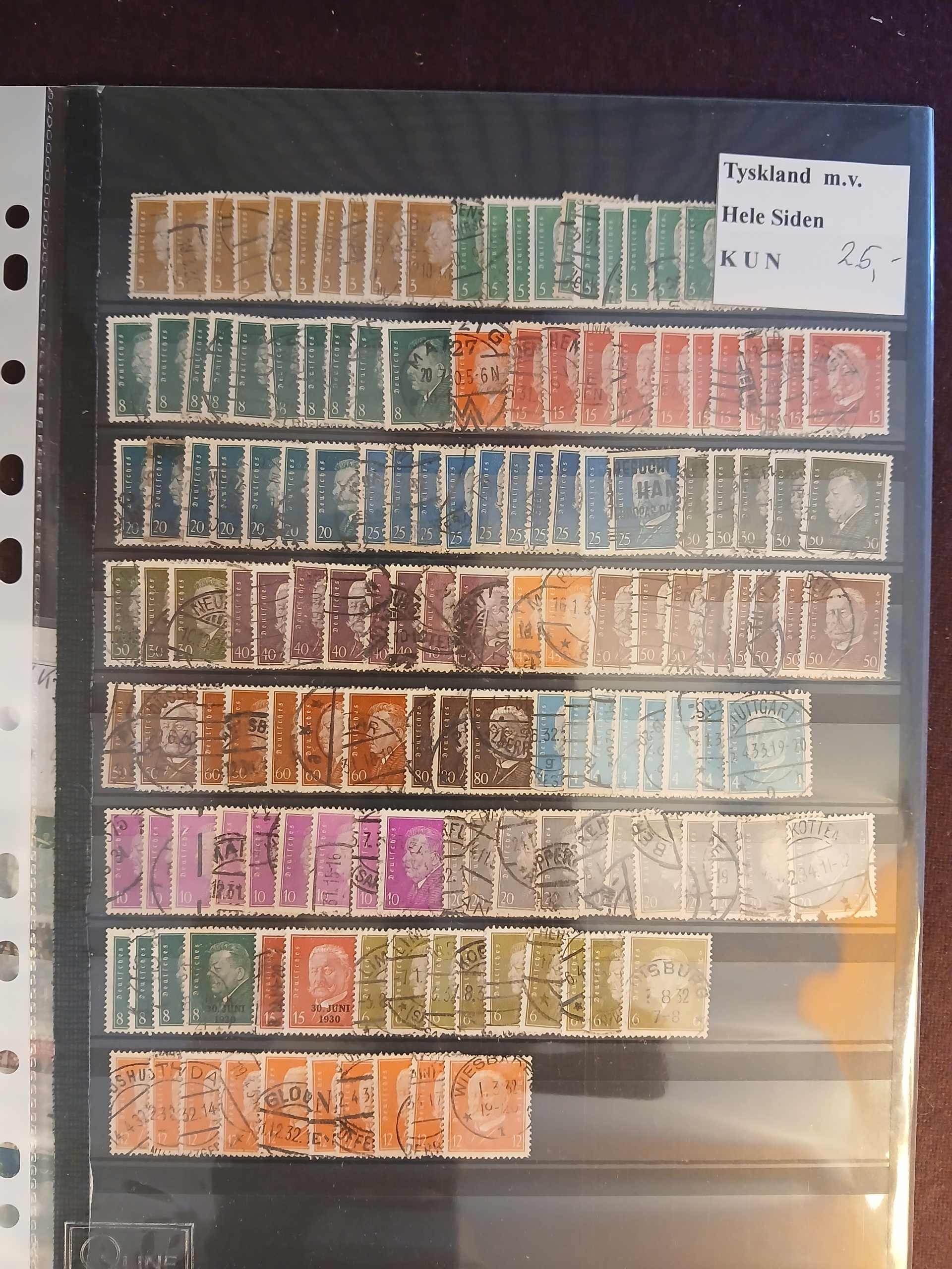 Deutsches Reich (506) 5 plancher plus en god sjat løse. - Billede 3